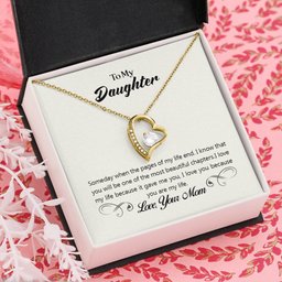 To My Daughter Necklace Love Mom
