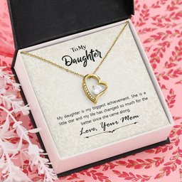 To My Daughter Heart Necklace