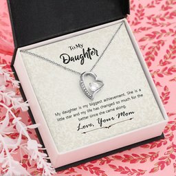 To My Daughter Heart Necklace