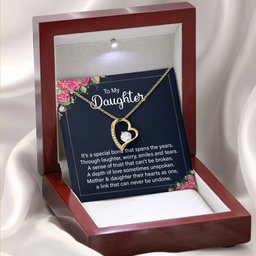 Two Hearts Forever Necklace for Daughter