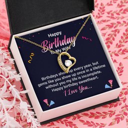 Forever My Necklace for Wife Birthday Gift