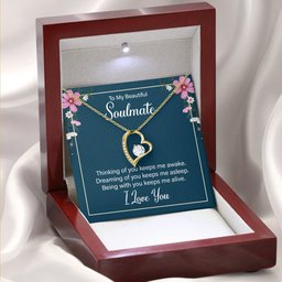 To My Beautiful Soulmate Forever Love Necklace