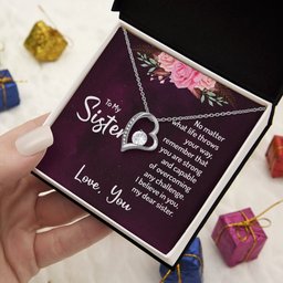 Forever Love Necklace for Sister Gift