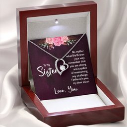 Forever Love Necklace for Sister Gift