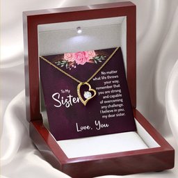 Forever Love Necklace for Sister Gift