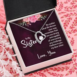 Forever Love Necklace for Sister Gift