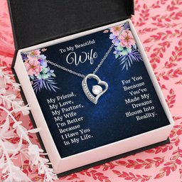 Forever Love Necklace To Beautiful Wife Gift