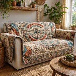 Canyon Echo Nymph Quilted Sofa Cover Seasonal Sofa Cover Gift For Homeowners