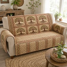 Celtic Spirit Quilted Sofa Cover Quilted Couch Cover Gift For Home Decor Lovers