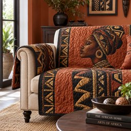 Regal Savannah Silhouette Quilted Sofa Cover Seasonal Sofa Cover Mom Gifts