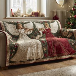 Angel Serenade Star Quilted Sofa Cover Quilted Sofa Protector Gift For Home Decor