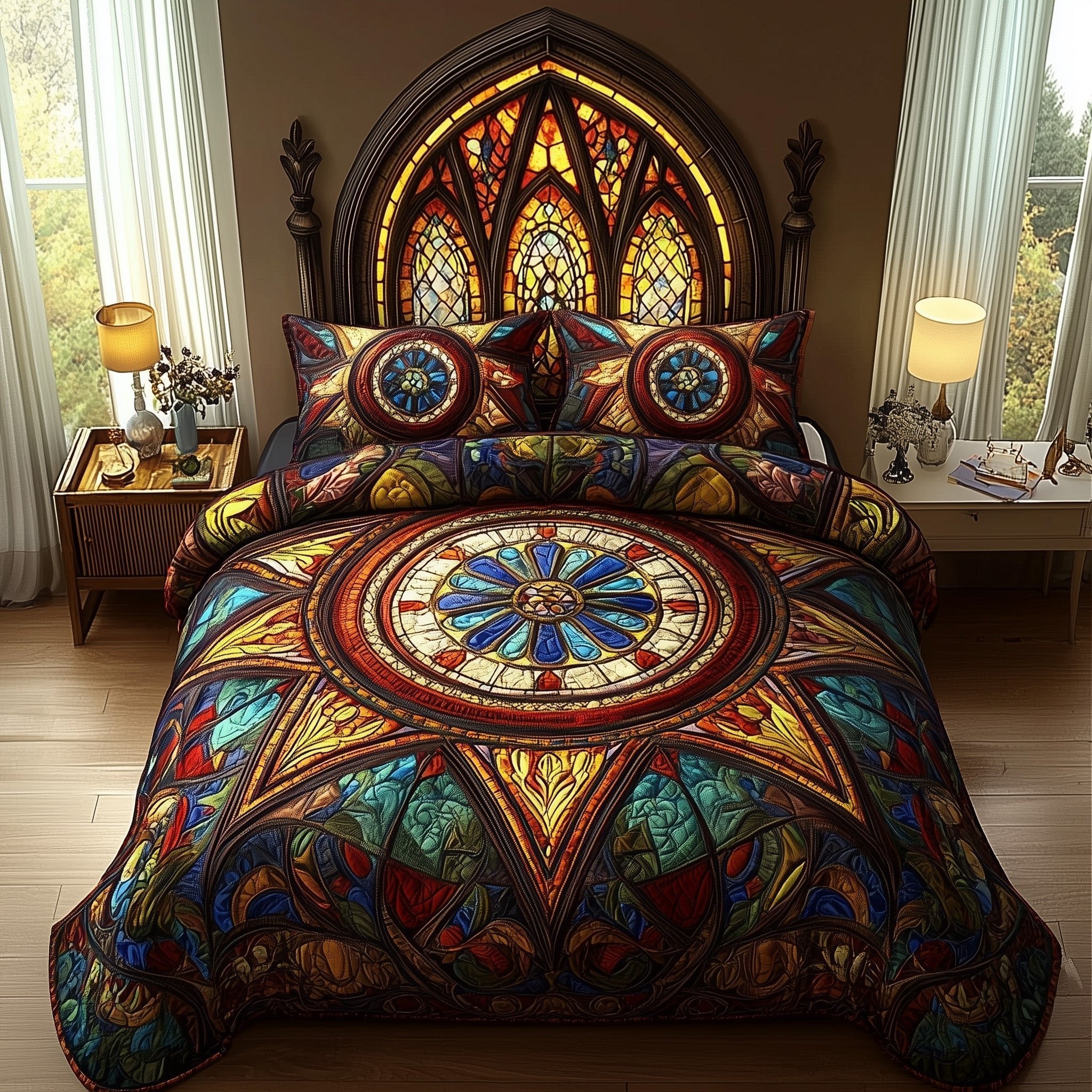 Celestial Dreams Quilted Bedding Set House Decor Items Gifts For Grandma