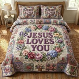 Christian Faith Bedding Set Jesus Lovers You Bedroom Decor Christian Gift For Dad