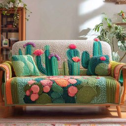 Canyon Bloom Quilted Sofa Cover Holiday Sofa Protector Good Gifts For Mom