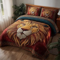 Celestial Lion Quilted Bedding Set Home Decor Ideas Father_s Day Gift Ideas