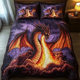 Flameborn Majesty Quilted Bedding Set Home Decor Ideas Gift For Girlfriend
