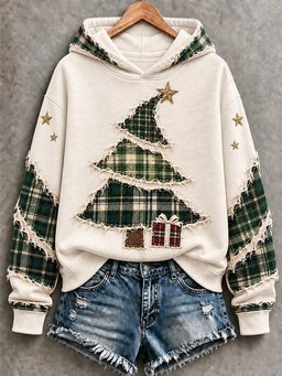 Christmas Tree Art Hoodie Women_s Cute Christmas Gear Gifts For Best Friend