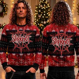 Slipknot Heavy Metal Nonagram Ugly Christmas Sweater Slipknot Xmas Apparel Gifts