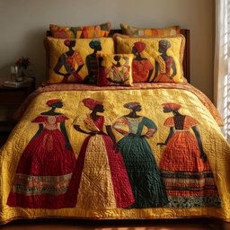 Soulbound Roots Quilted Bedding Set Soulbound Best Duvet Covers Tribal Cultural Room Decor
