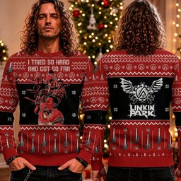 Linkin Park I Tried So Hard And Got So Far Ugly Christmas Sweater Linkin Park Xmas Gear