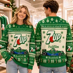 7Up Racing Fujifilm Ireland Brookfield Christmas Tree Ugly Christmas Sweater Xmas Wear