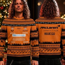 Custom McLaren F1 Racing Team Ugly Christmas Sweater F1 Racing Xmas Apparel