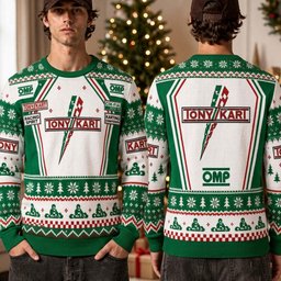 Tony Kart Go Kart Racing Team Driver Uniform Ugly Christmas Sweater Tony Kart Xmas Wear