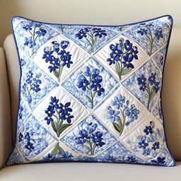 Blooming Patch Quilted Pillow Case Decorative Throw Pillows Gifts For Wife