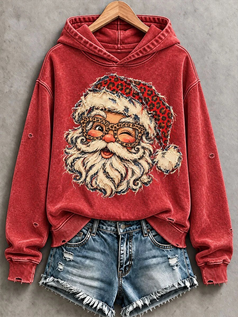 Christmas Print Casual Hoodie Women_s Xmas Holiday Gear Gifts For Friends