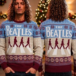 The Beatles Abbey Road Ugly Christmas Sweater The Beatles Clothing Holiday Clothes_