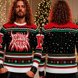 Ice Nine Kills Metal Band Logo Ugly Christmas Sweater Ice Nine Kills Holiday Xmas Gear