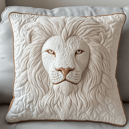 Majestic Lion Quilted Pillow Case Couch Pillows Gifts For Housewarming