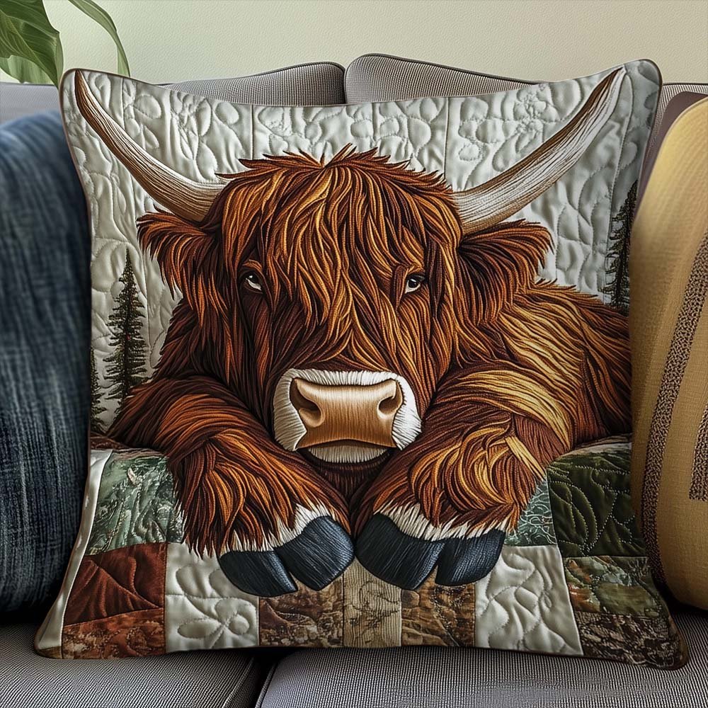 Yuletide Pasture Quilted Pillow Case Throw Pillows For Couch Gifts For New Home