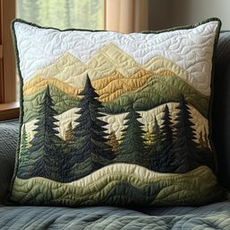 Forest Vibe Quilted Pillow Case Decorative Pillows For Couch Fathers Day Ideas