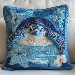 Tropical Turtle Dreams Quilted Pillow Case Throw Pillow Covers Gifts For Ocean Lovers