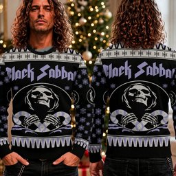 Black Sabbath Grim Reaper Ugly Christmas Sweater Black Sabbath Clothing Xmas Outfits