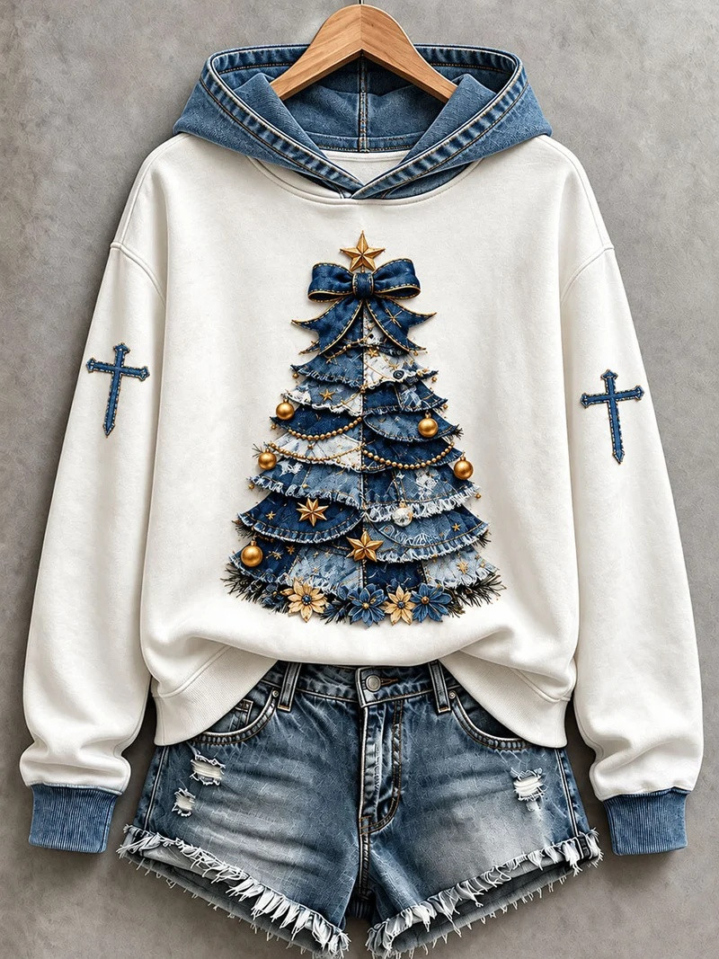 Christian Art Christmas Faith Hoodie Women_s Christmas Holiday Clothing Her Gifts
