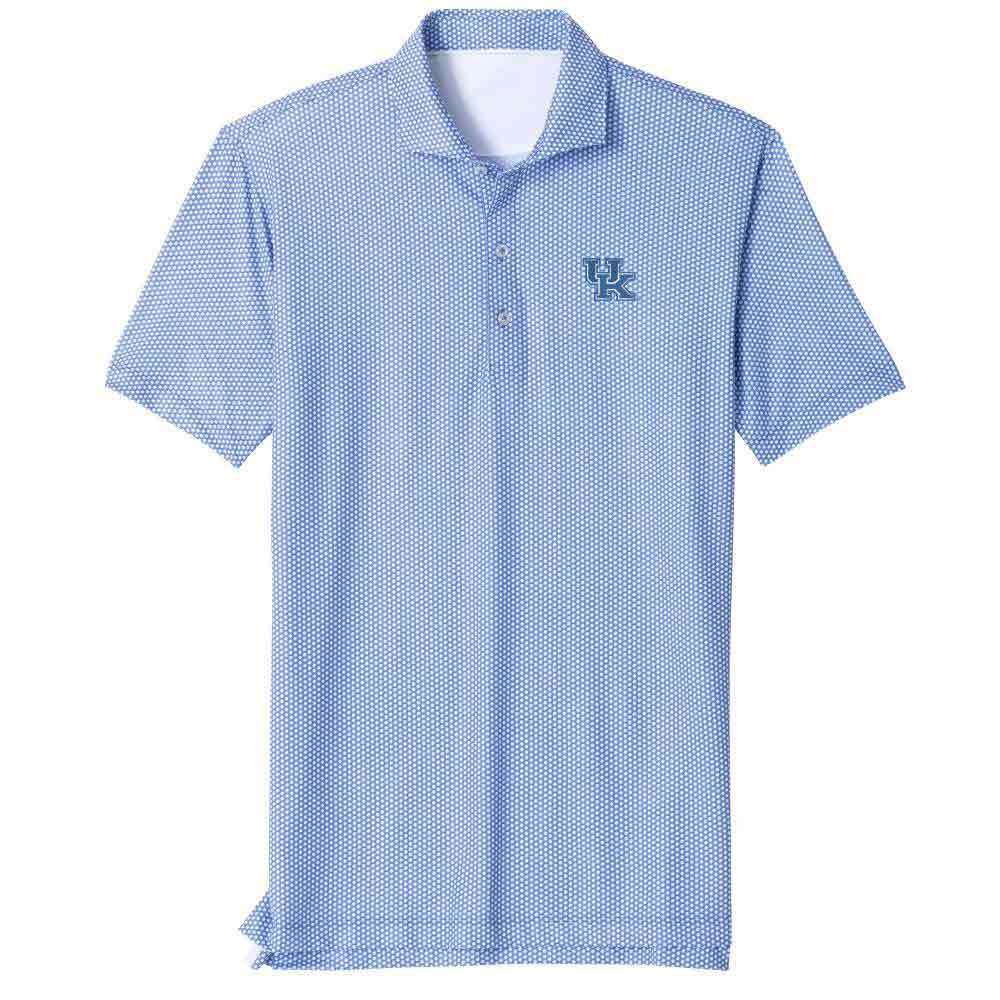 Kentucky Wildcats Merch Johnnie-O Hex Polo Shirt Wildcats Football Gear Dad Gifts
