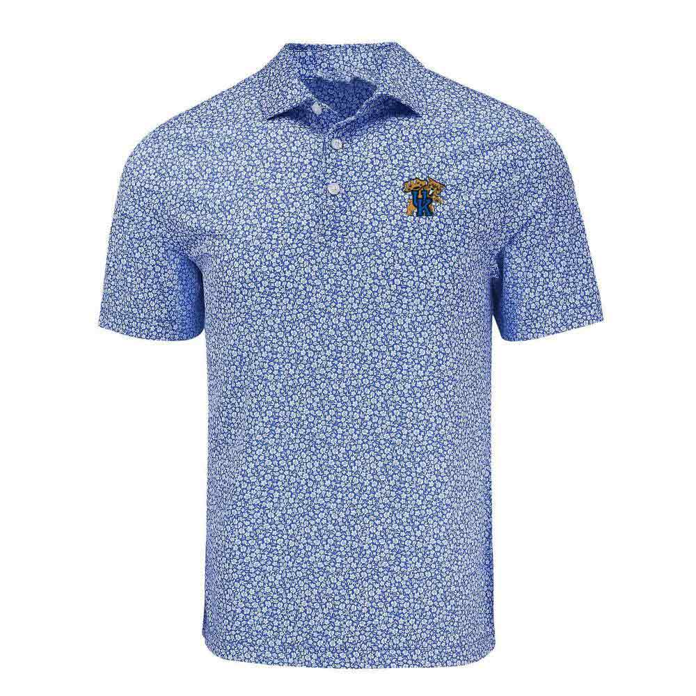 Kentucky Wildcats Merch Cutter & Buck Wildcat Pike Eco Polo Shirt Wildcats Clothing