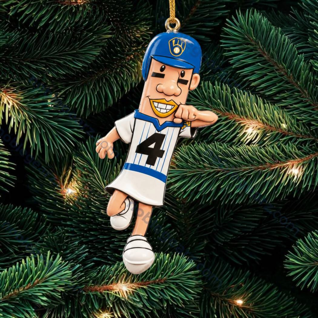 Milwaukee Brewers Sausage Race Mascot Christmas Ornament Brewers Fan Xmas Ornament