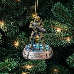 Halo Master Chief John 117 25th Anniversary Christmas Ornament Halo Game Series Ornament