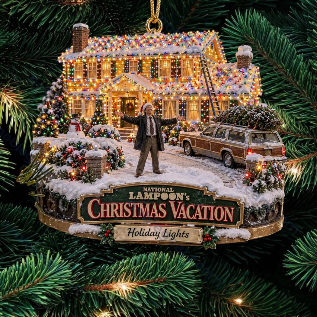 National Lampoon's Christmas Vacation Griswold House Christmas Ornament Movie Xmas Merch