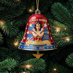 Lynda Carter Wonder Woman 50th Anniversary Bell Christmas Ornament Wonder Woman Ornament