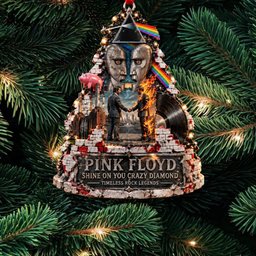 Pink Floyd Rock Band Albums Collage Christmas Ornament Pink Floyd Band Xmas Merch