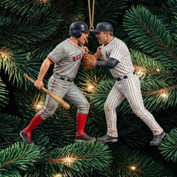 Red Sox Vs Yankees Fight On-Field Brawl Christmas Ornament Sport Xmas Ornament Gifts