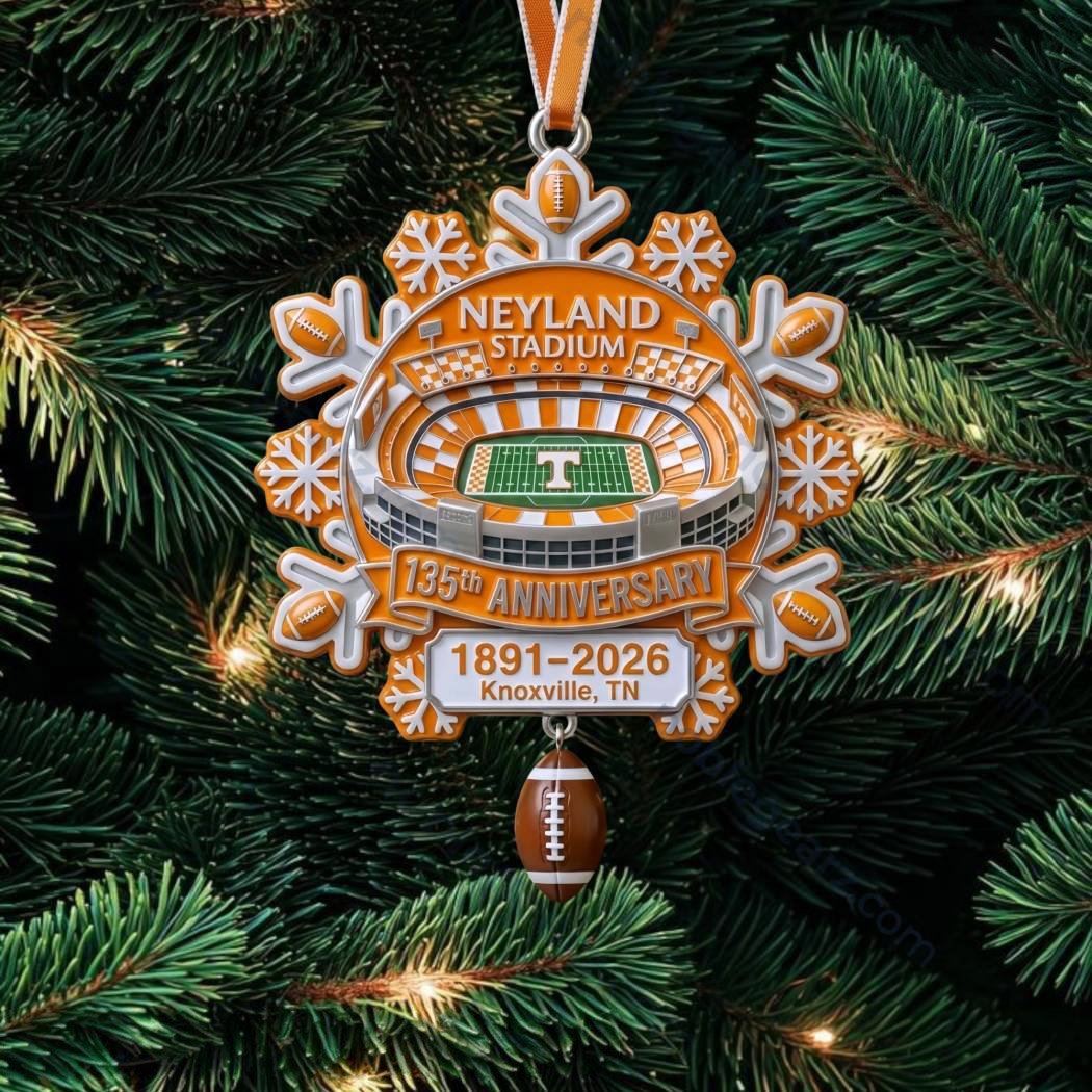 Tennessee Volunteers Neyland Stadium Snowflake Christmas Ornament Vols Pride Ornament Gifts