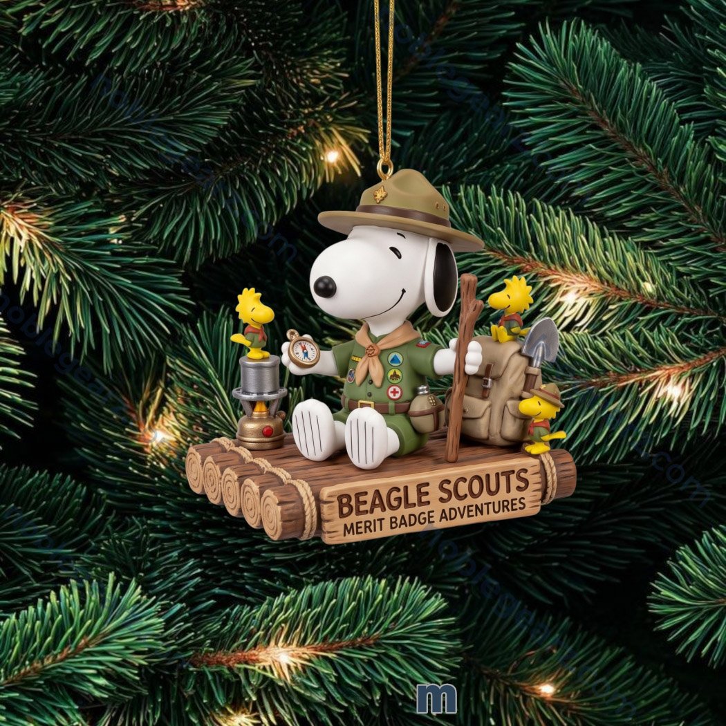 Snoopy Merit Badge Adventures Christmas Ornament Snoopy Lover Ornament Xmas Gifts
