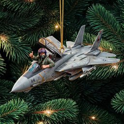 Top Gun Maverick F-14 Tomcat Plane Christmas Ornament Top Gun Fan Xmas Ornament Gifts