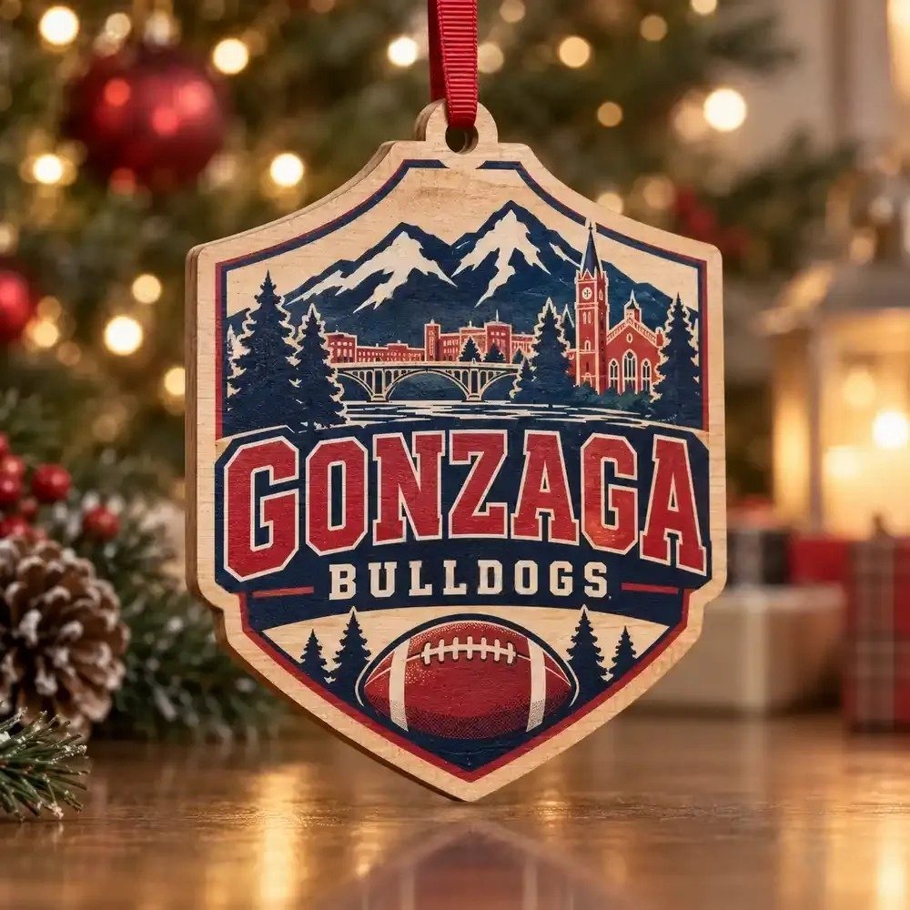 Gonzaga Bulldogs Christmas Ornament Indoor Christmas Decorations Fan Gift