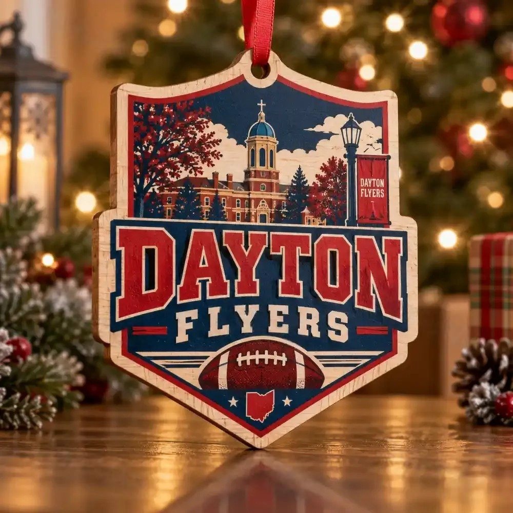 Dayton Flyers Christmas Ornament Holiday Tree Decoration Fans Gift